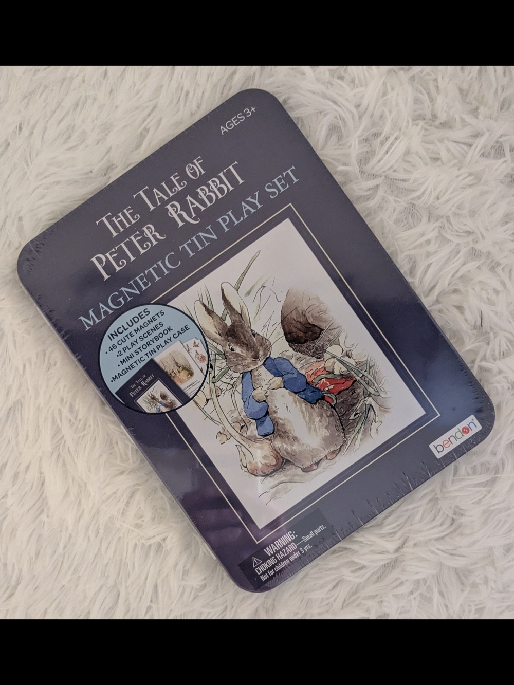 The Tale of Peter Rabbit Magnetic Tin Play Set - Navy Blue